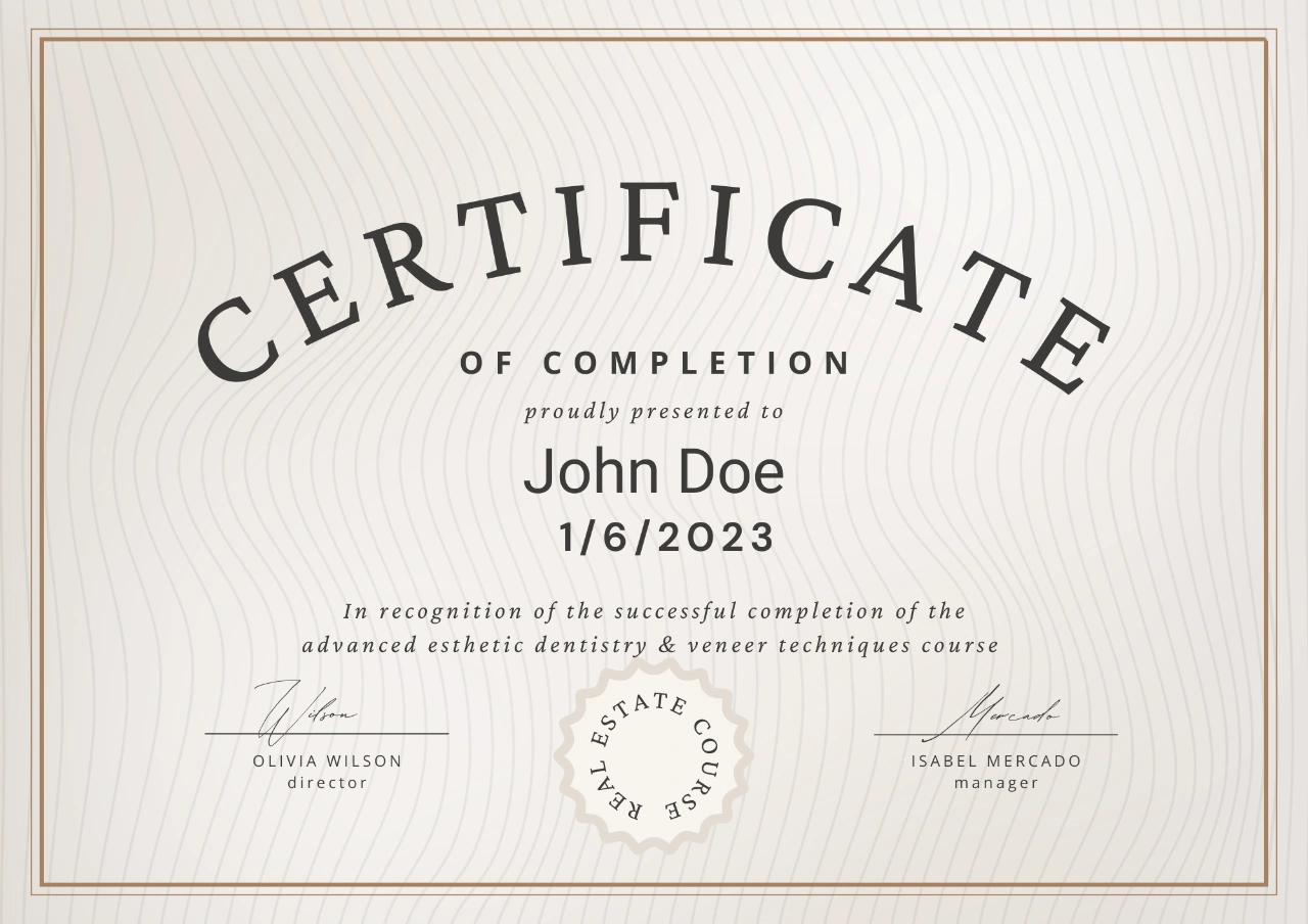 Advanced Esthetic Dentistry & Veneer Techniques Course