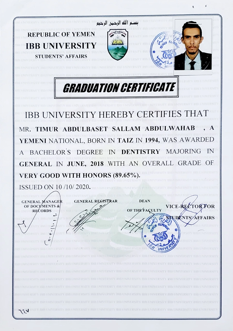 Bachelor Of Dental Surgery