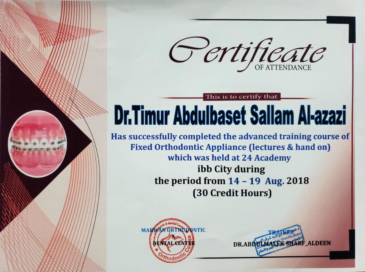 Advanced Orthodontic Training Course